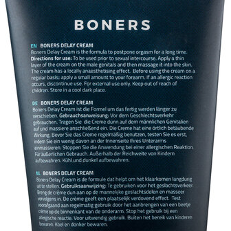 Boners Orgasmevertragende Cr&egrave;me - 100 ml