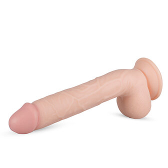 Elvin Realistische Dildo Met Balzak - 27,5 cm