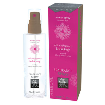 Feromonen Bed &amp; Body Spray Voor Vrouwen - Kers &amp; Witte Lotus