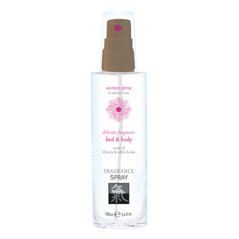 Feromonen Bed &amp; Body Spray Voor Vrouwen - Kers &amp; Witte Lotus