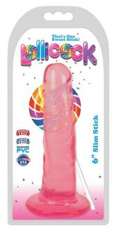 Lollicock - Dildo Slim Stick -  Cherry Ice - 15.2 cm