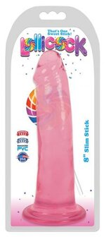 Lollicock - Dildo Slim Stick -  Cherry Ice - 20.3 cm