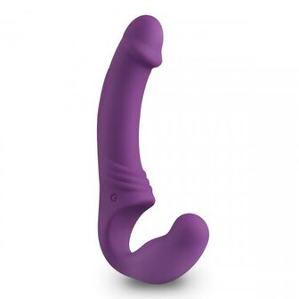 Strapless Strap-On Vibrator - Paars