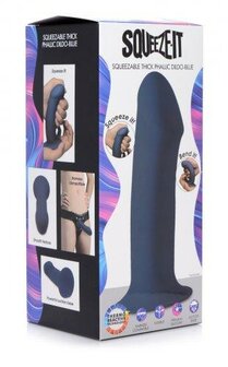 Squeeze-It Dikke Dildo - Blauw