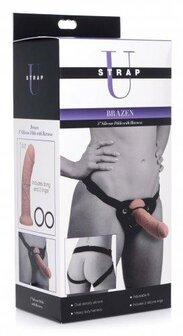 Brazen Siliconen Dildo Met Harnas - 20 cm