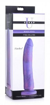 Magic Stick Siliconen Dildo Met Glitters - 20 cm