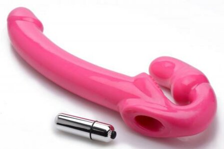 Revolver Vibrerende Strapless Strap-On XXL - Roze