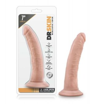 Dr. Skin - Realistische Dildo Met Zuignap 19 cm - Vanilla