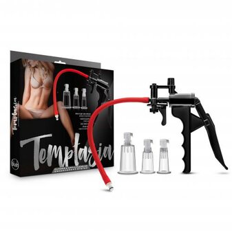 Temptasia - Clitoris- En Tepel Vacu&uuml;m Zuigers Complete Set Met Grippomp