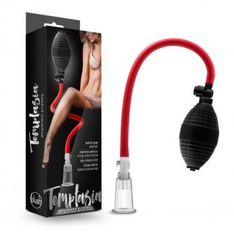 Temptasia - Clitoris/ Tepel Vacu&uuml;m Zuiger Met Knijpbal Systeem