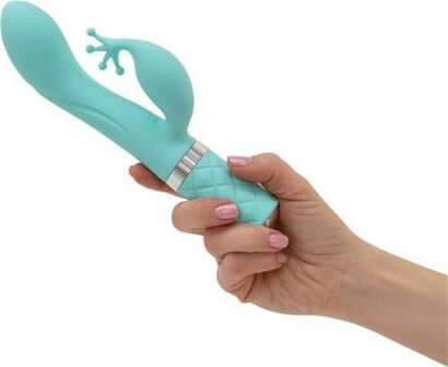 Pillow Talk - Kinky Rabbit &amp; G-Spot Vibrator - Teal