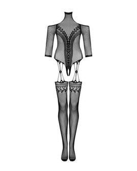 Mesh Catsuit - Zwart