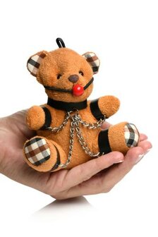 Gagged Teddy Bear Sleutelhanger