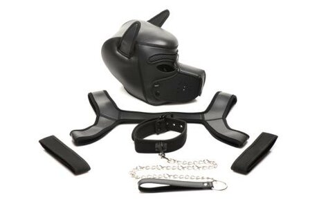 Complete Puppy Bondage Set - Zwart