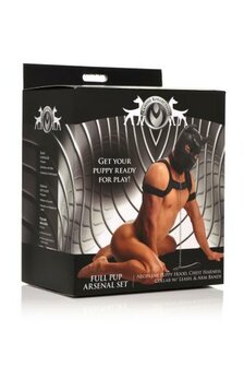 Complete Puppy Bondage Set - Zwart