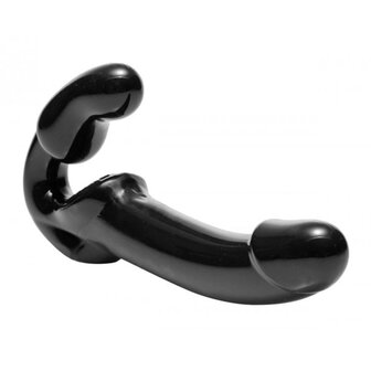 Strapless Voorbind Dildo - Zwart