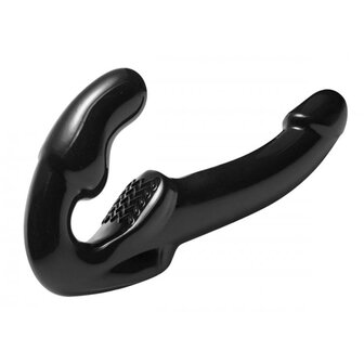 Strapless Voorbind Dildo - Zwart