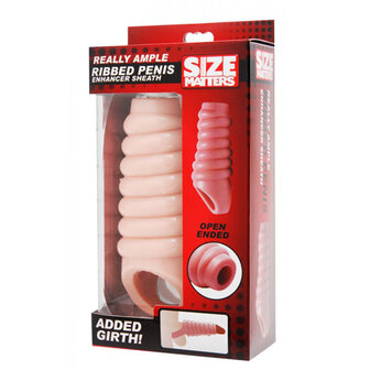 Really Ample - geribbelde penis sleeve