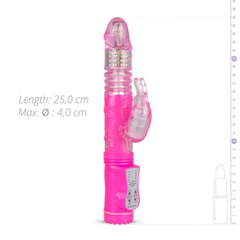 EasyToys Stotende Rabbit Vibrator - Roze