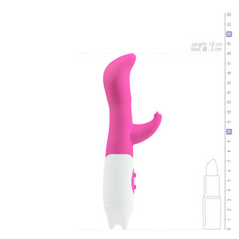 Siliconen vibrator 10 standen - Roze