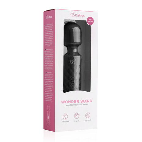 EasyToys Mini Wand Vibrator - Zwart