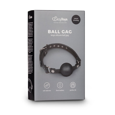 Easytoys ball gag met grote siliconen bal