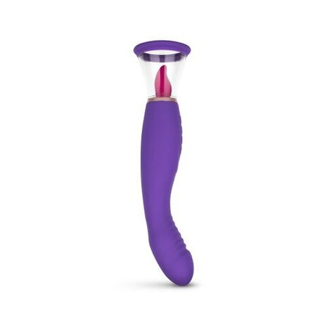 Pleasure Pump Met G-Spot Vibrator - Paars