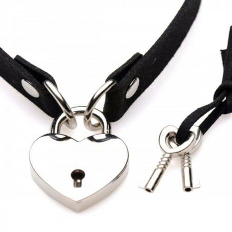 Lock-It Heart Choker Met Afsluitbaar Hartje