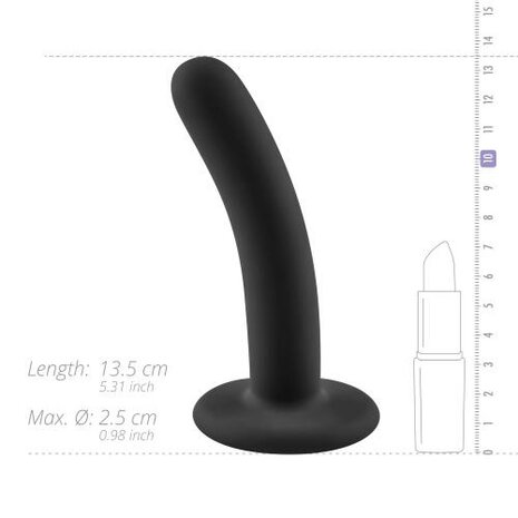 No-Parts - Logan Dildo 13.5 cm - Zwart