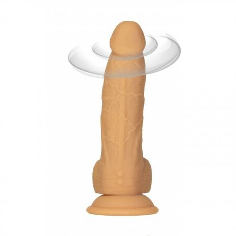 Naked Addiction Roterende & Vibrerende Dildo - 20 cm