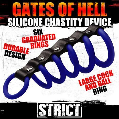 Gates of Hell Chastity Device- Zwart