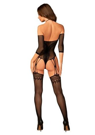 Mesh Catsuit - Zwart