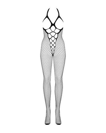 Visnet Catsuit - Zwart