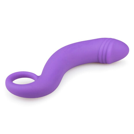 Siliconen prostaat dildo - paars