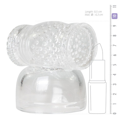 EasyToys Wand Collection – Doorzichtig opzetstuk met masturbator