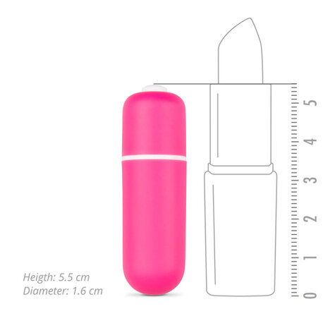 Bullet vibrator met 10 snelheden - roze