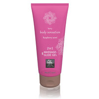 Massage- & Glide Gel 2 in 1 - Framboos