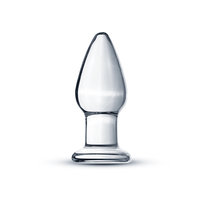 Klassieke Glazen Buttplug - Transparant